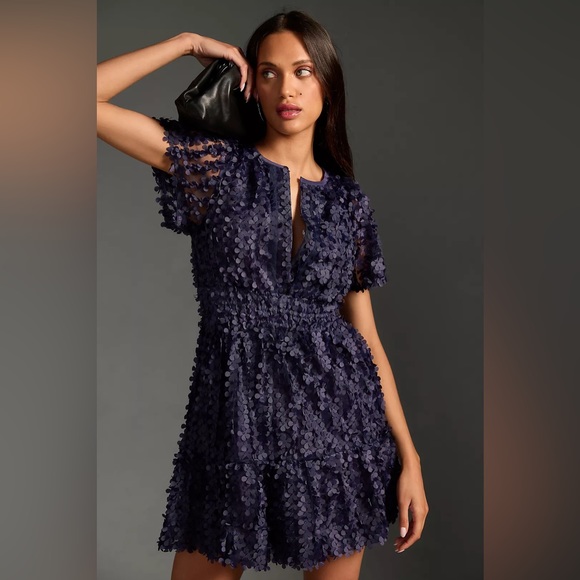 NWT The Somerset Mini Dress: Floral Appliqué Edition Plus line 3x - Picture 5 of 5